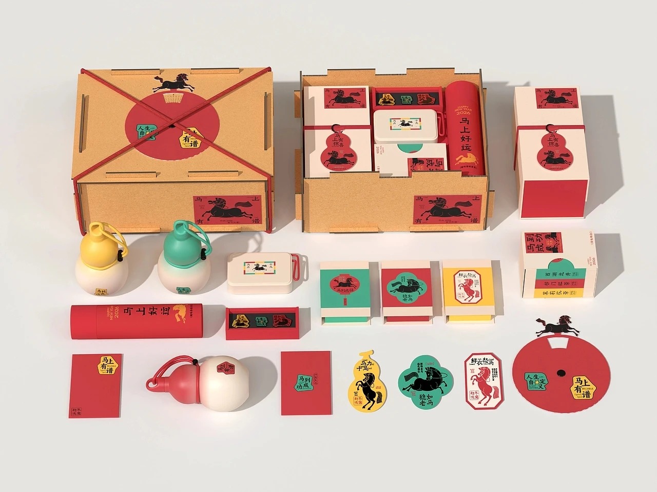 【设计分享】新中式马年礼盒