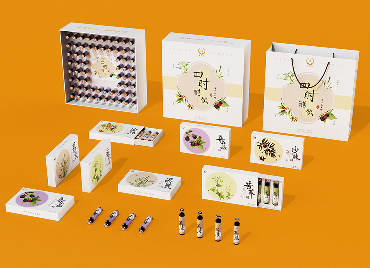 包装设计案例 | 四时养生醋包装设计